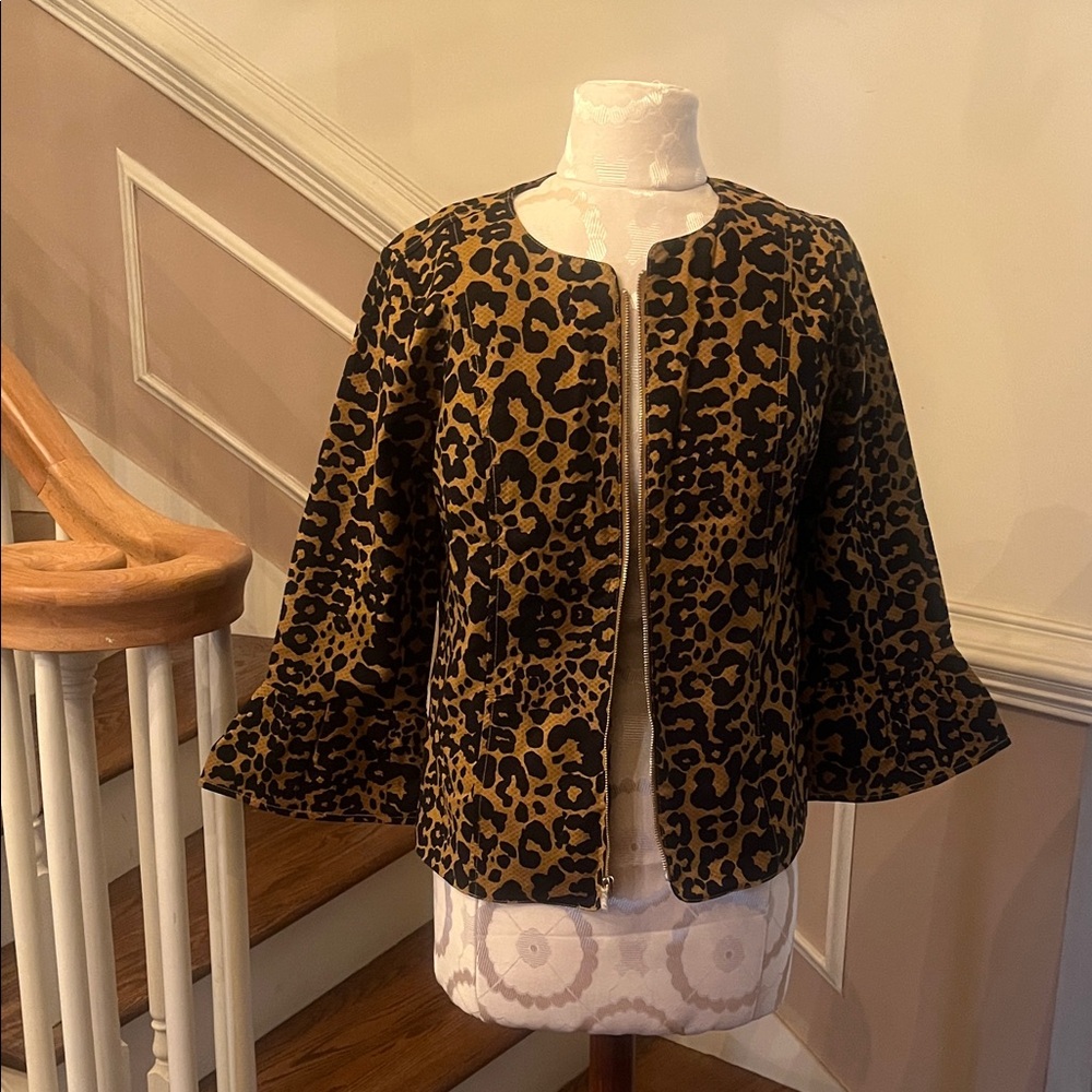 CWonder Chic Leopard Print Women's Blazer